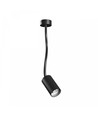 GU10 vägglampa med flexarm - Svart, IP20