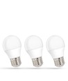 3-pack E27 6W LED-lampa - G45, varmvit