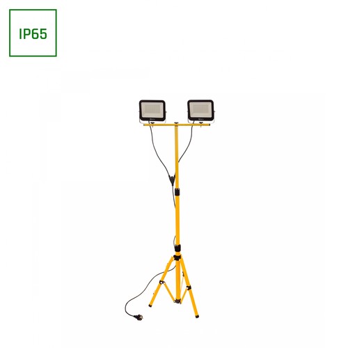 Tripod Stativ - Noctis, 2x50W, Neutral vit, 230V, 110°, IP66, 205x170x30mm, 2100mm kabel, Spectrum