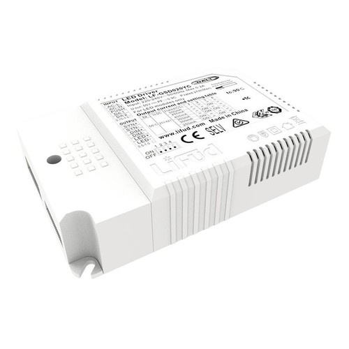Lifud 45W dimbar 5-i-1 LED-driver - Push-dim, 0-10V och DALI, Sync, flicker free, passar våra 29W, 36W och 45W stora LED-paneler