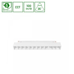 Leverantör System Shift CCT- Grid S Skens Ljus 12W Vit CCT Switch