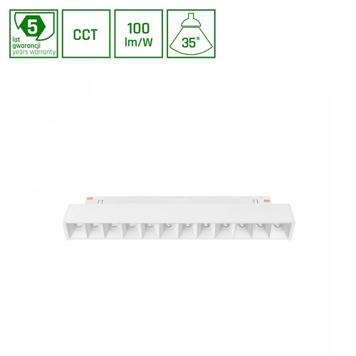 System Shift CCT- Grid S Skens Ljus 12W Vit CCT Switch