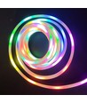 250cm RGBIC Neon Flex komplett set - USB, Bluetooth-app, fjärrkontroll, inkl. montering, 7x15 neonflex