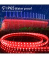 Röd LED Strip - 50m, 230V, 8mm, 7W/m