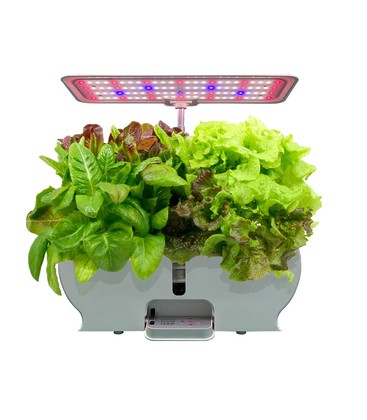 LEDlife hydroponisk köksträdgård - Vit, inkl. växtljus, 9 platser, timer, 3L vattentank