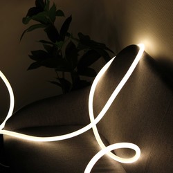 230V Neon Flex LED strip 5m Neon set för Inredning - Varm vit, D16 Neon komplett set, 230V