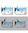 21 cm akvarievärmare i rostfritt stål - Ø2,2 cm