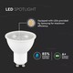 V-Tac 7,5W LED spotlight - Samsung LED chip, 230V, GU10