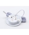 2,5W Ø6,8cm Cabi68 möbelspot RA91 - 12V DC, Hål: Ø5,5 cm, Mått: Ø6,8 cm, Mattvit