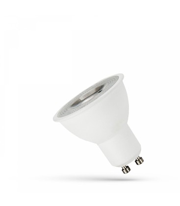 LED GU10 4W - 230V, 55°, Varm Vit, med Lins, Spectrum