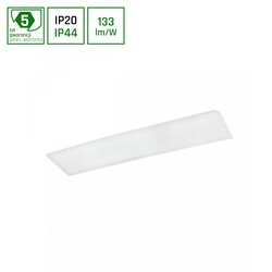 Leverantör Algine Panel 30W - Bakgrundsbelyst, Neutralvit, 230V, 120°, IP44, 300x1200x32, Vit