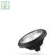 LED AR111 GU10 14W - 230V, Basic 2, 40°, Neutral Vit, Svart, Spektrum.