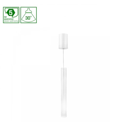 11W HANGIT MULTIWAY S taklampa - 1070lm, 30°, vit, höjdjusterbar, 2700K