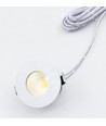 LEDlife Ø3,8cm Focu38 möbelspot infällning RA92 - Hål: Ø3,5 cm, Mått: Ø3,8 cm, Matt vit, 2W, 12V DC