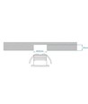 LEDlife Ø3,8cm Focu38 möbelspot infällning RA92 - Hål: Ø3,5 cm, Mått: Ø3,8 cm, Matt vit, 2W, 12V DC