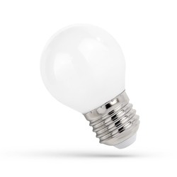 E27 vanliga LED 1W LED liten globlampa - G45, filament, frostad glas, E27