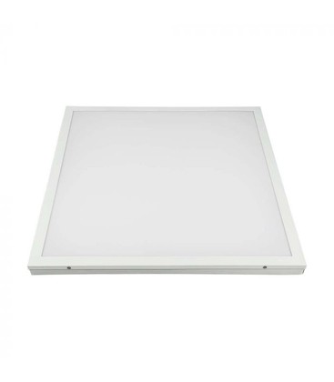 V-Tac 60x60 LED panel i ram - 36W, inbyggd i vit ram till direkt montering