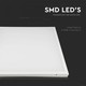 V-Tac 60x60 LED panel i ram - 36W, inbyggd i vit ram till direkt montering