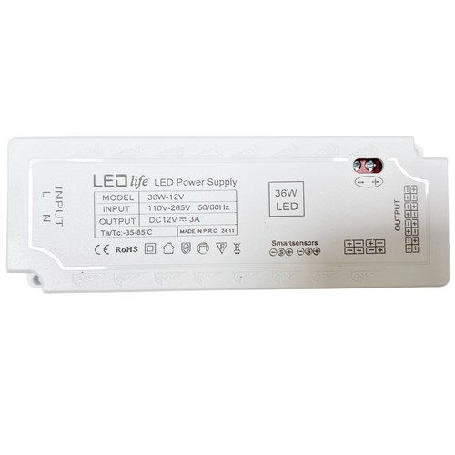 LEDlife möbelspot strömförsörjning 36W - Plug and Play, för Sono, Cabi och Reco, max 6 spot