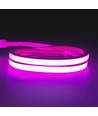 AnyCut Neon Flex 10x10 Lila LED strip - 5m, 8W/m, 12V, Ingen klippavstånd