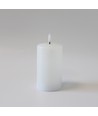 LED blockljus 12,5cm, smält-look, flammeffekt - Ø7,5cm