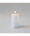 LED blockljus 12,5cm, smält-look, flammeffekt - Ø7,5cm