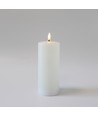 LED blockljus 17,5cm, smält-look, flammeffekt - Ø7,5cm