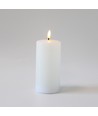 LED blockljus 15cm, smält-look, flammeffekt - Ø7,5cm