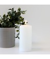 LED blockljus 15cm, smält-look, flammeffekt - Ø7,5cm