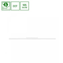 Leverantör System Shift CCT- Linje L Skena Ljus 902x23x42mm 22W 100° Vit CCT Switch.