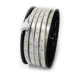 25m Arbetsbelysning 230V LED strip - IP67, 120 LED/m, 10W/m, 1000 lm/m