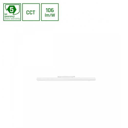 System Shift CCT - Linje M Skensystem Ljus, 602x23x42mm, 17W, 100°, Vit, CCT Switch