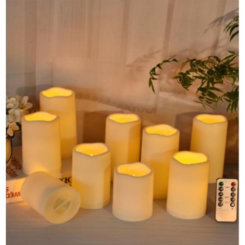 LED Candle Outdoor / 9pcs /Set with remote controller