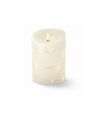 LED blockljus med ljuskedja, 12,5cm, flammeffekt - Ø7,5cm