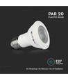 V-Tac 7W LED lampa - Samsung LED chip, PAR20, E27