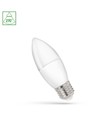 E27 1W LED kronljuslampa - C37, 230V