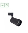 20W PAVA BASIC 3-fas skenspot - Justerbar CCT, 111lm/W, 20-45°, svart