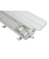 Limea H LED dubbelarmatur - utan ljuskälla, G13 2x120 250V IP65 1320x100x85 mm grå