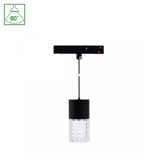 7W SHIFT BASIC HANGIT CRISTAL skenspot för 48V - Varmvit, 48V, pendel för skensystem