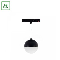 Spectrum LED System Shift Basic - Globe P, Klotslampa Upphängning, 90mm, 10W, 4000K, Svart