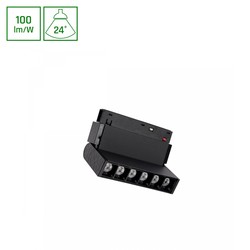 Spectrum LED System Shift Basic - Nät XS Justerbar Linjär Armatur 110mm, 6W, 4000K, Svart