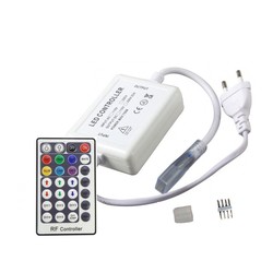 230V RGB RGB kontroller med fjärrkontroll - 230V, memory funktion, Radiostyrd, max 50 m.