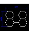 Hexagon Light 5 holes 168W