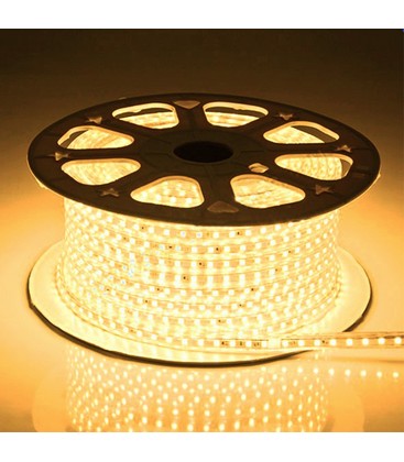 5 m. vattentät LED strip (Type Q) - 230V, IP67, 120 LED, 6W per. meter