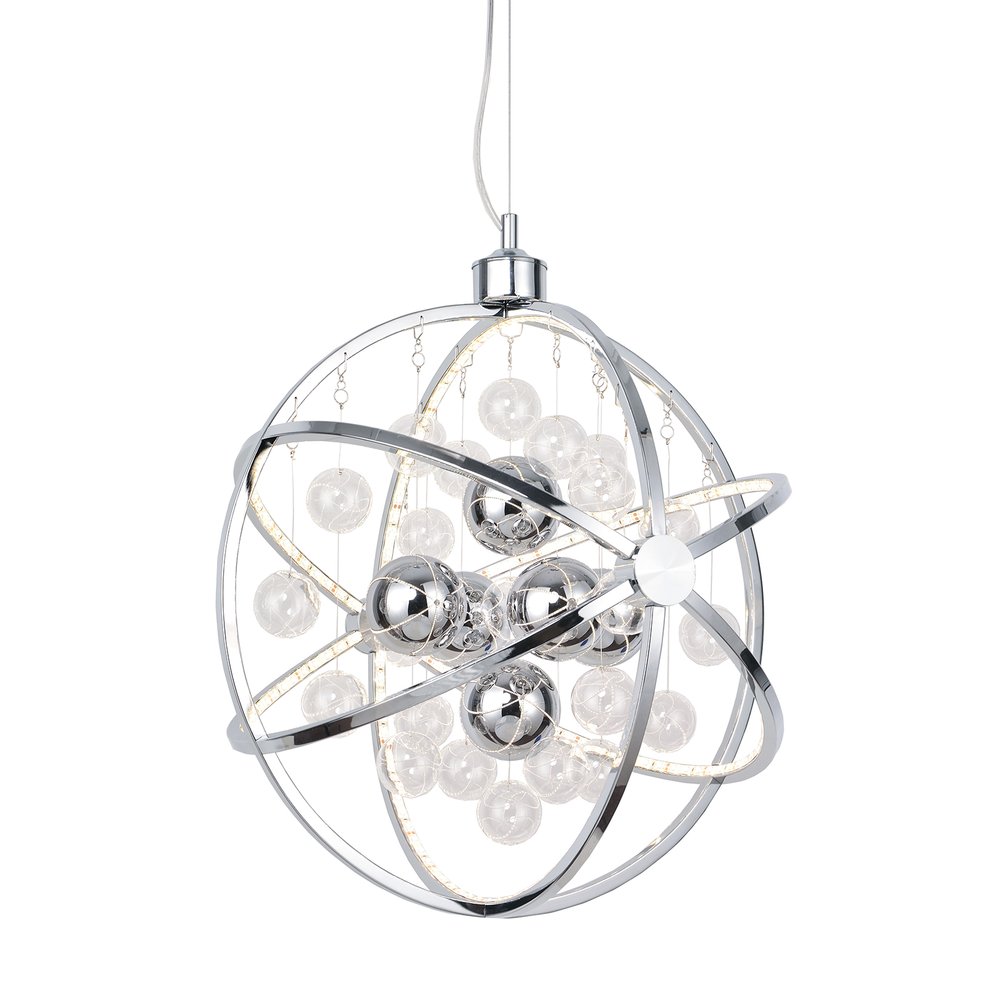 Galaxy Pendellampa 20w Dimbar I Krom Nielsen Light