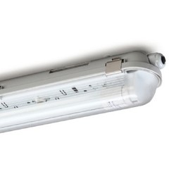 LED-belysning Lagertömning: IP65 T8 LED armatur - Till 1x 150cm LED rör, IP65 vattentät, trådbunden