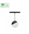 System Shift Globe P - pendlat Sphere Skinna Ljus 100mm (850mm Kabel), 5W, 165°, Svart, 2 Kretsar