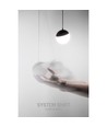 System Shift Globe P - pendlat Sphere Skinna Ljus 100mm (850mm Kabel), 5W, 165°, Svart, 2 Kretsar