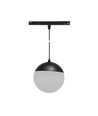 System Shift Globe P - pendlat Sphere Skinna Ljus 100mm (850mm Kabel), 5W, 165°, Svart, 2 Kretsar