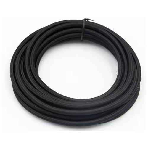 5m textilsladd 2x0,75 mm² - 230V, svart